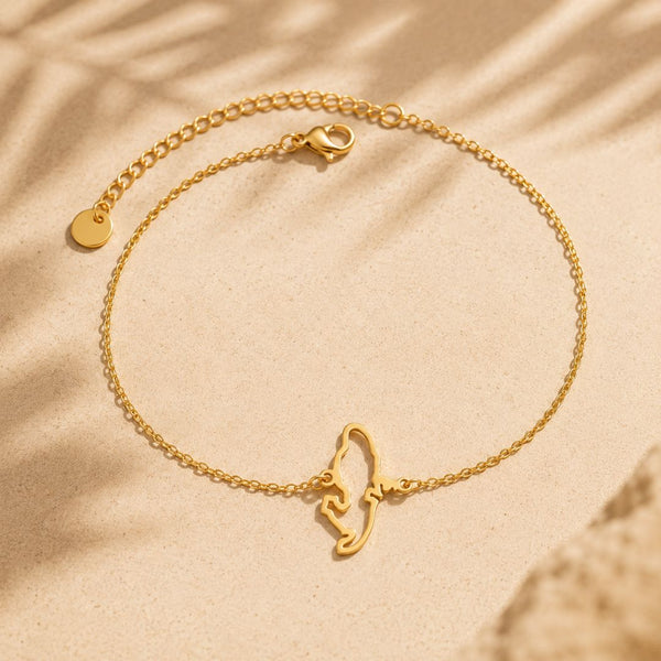 Bracelet Carte Martinique – Collection ORIGINES