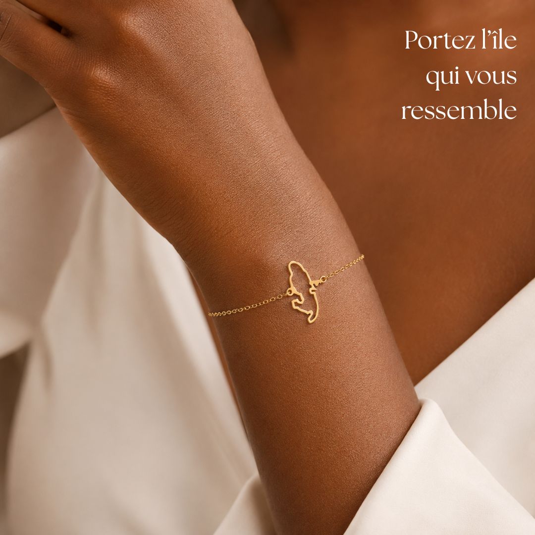 Bracelet Carte Martinique – Collection ORIGINES