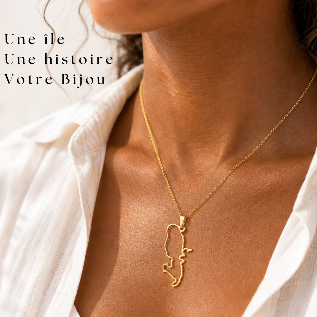 Pendentif Carte Martinique – Collection ORIGINES