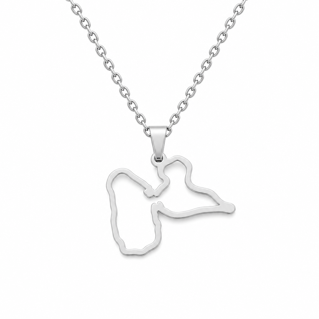Pendentif Carte de la Guadeloupe –