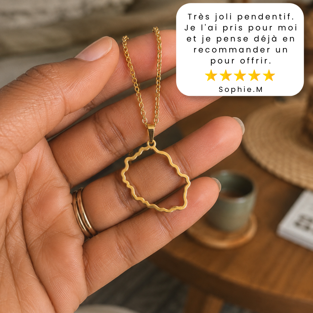 Pendentif Carte de la Réunion - Collection ORIGINES