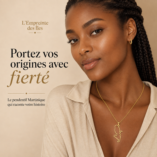 Pendentif Carte Martinique – Collection ORIGINES